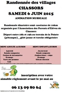 L'APE organise une randonnée des villages le samedi 06 juin