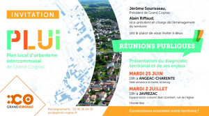 invitation réunions publiques PLUi, consacrées à la présentation du diagnostic