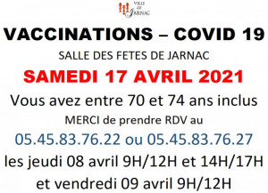 Vaccination COVID JARNAC